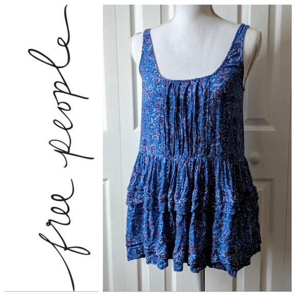 Free People Tops - Intimately Free People floral tier boho swing tank